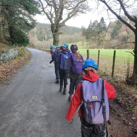 Miss Gogerly and Miss Clarke's group (mon): rock climbing